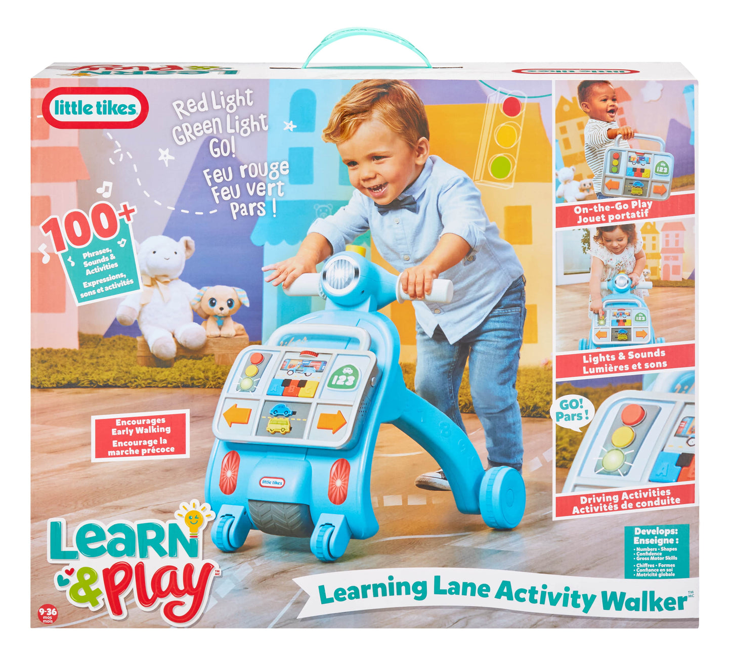 Learn & Play Learning Lane Activity Walker, Sounds,Toy Gift, Babies Infants Toddlers 9+ Months