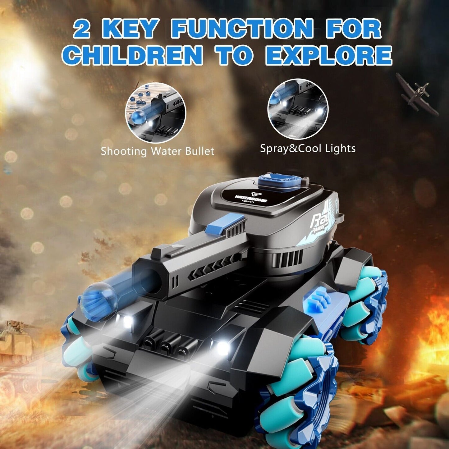 Four Wheel Drive Remote Control Car 2.4G Gesture Control Water Bomb