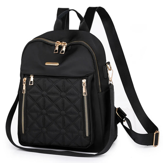 New Fashion Nylon Fabric Backpack Women'S Backpack Travel Bag