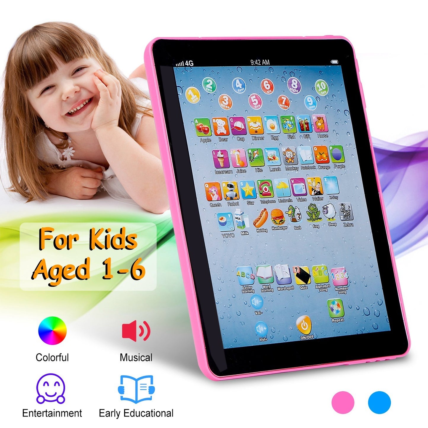 Baby Learning Tablet Educational Mini Pads