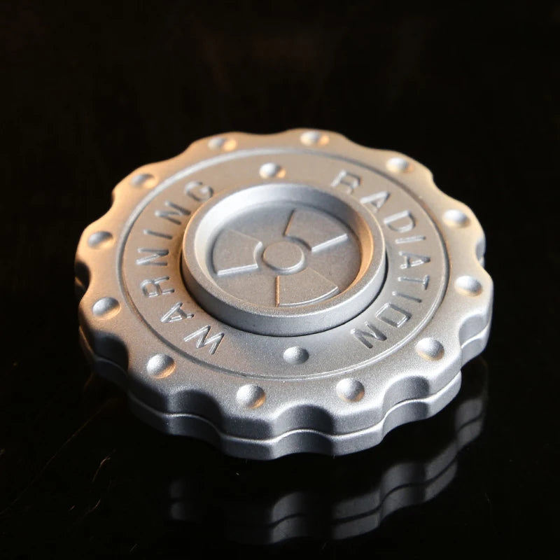 Radiation Warning Fidget Slider Spinner EDC Gear Hand Spinner Clicker Adult Fidget Toy ADHD Tool Anti-Anxiety Stress Relief Toys