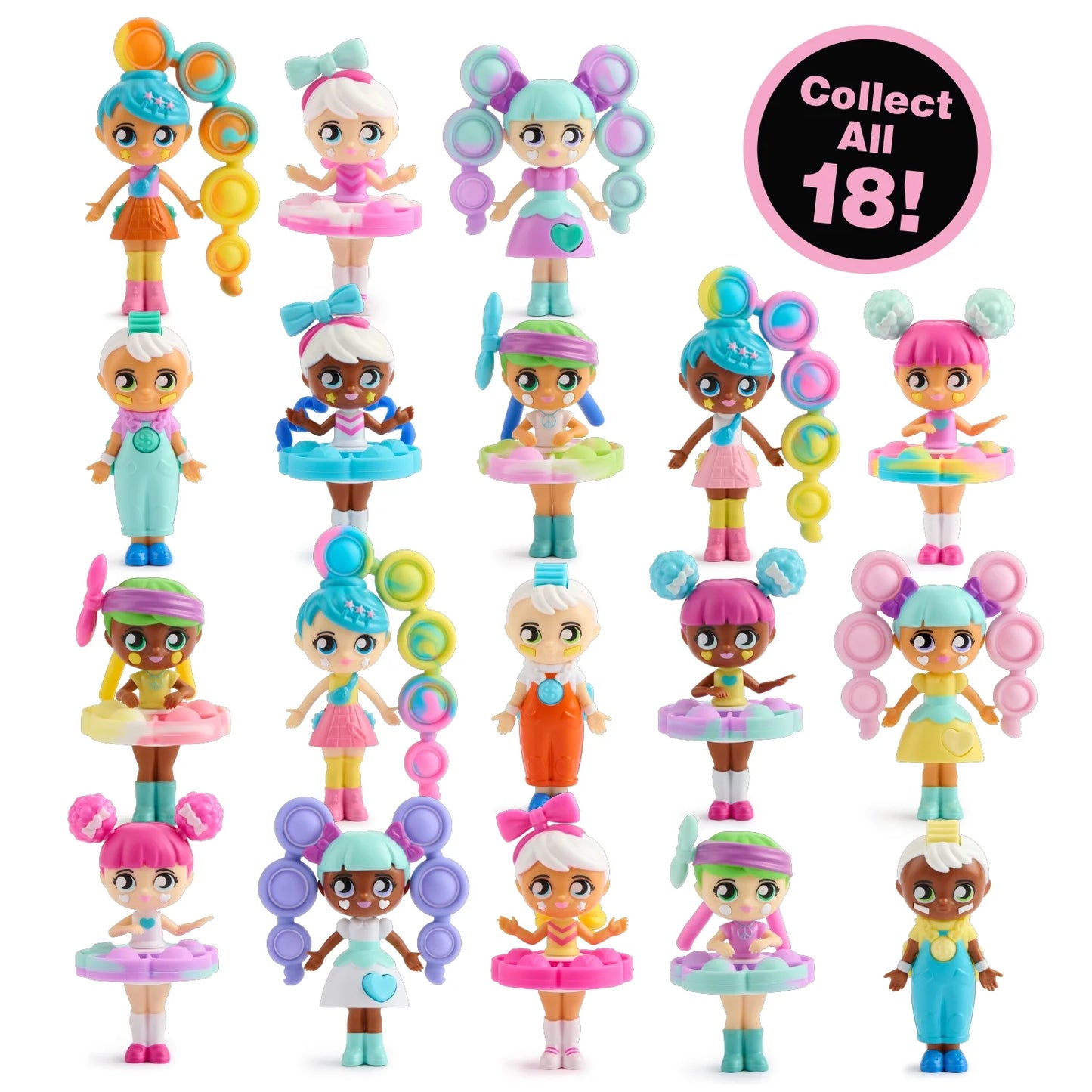 - Collectible Fidget Doll by (1 Mystery Doll Included, Series 1)