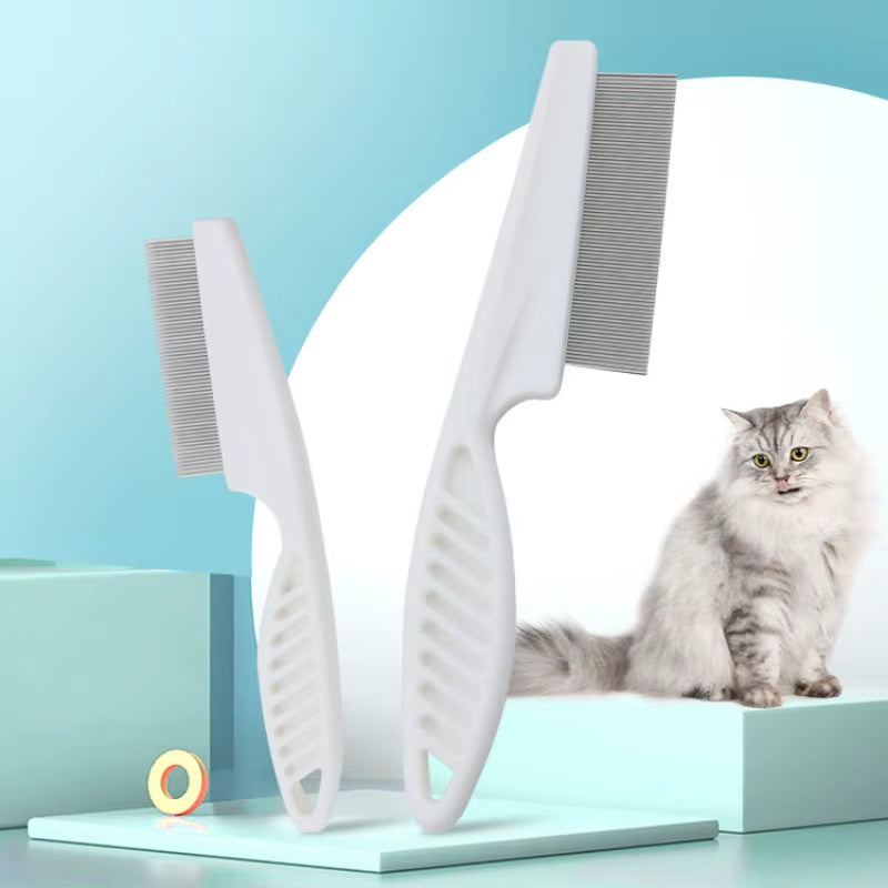 Pet Hair Shedding Comb Stainless Steel Flea Comb for Cat Dog Pet Comfort Flea Hair Grooming Comb Pet Cleaning Supplies 