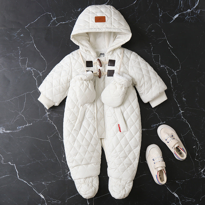 Hooded One-piece Clothes For Infants And Toddlers
