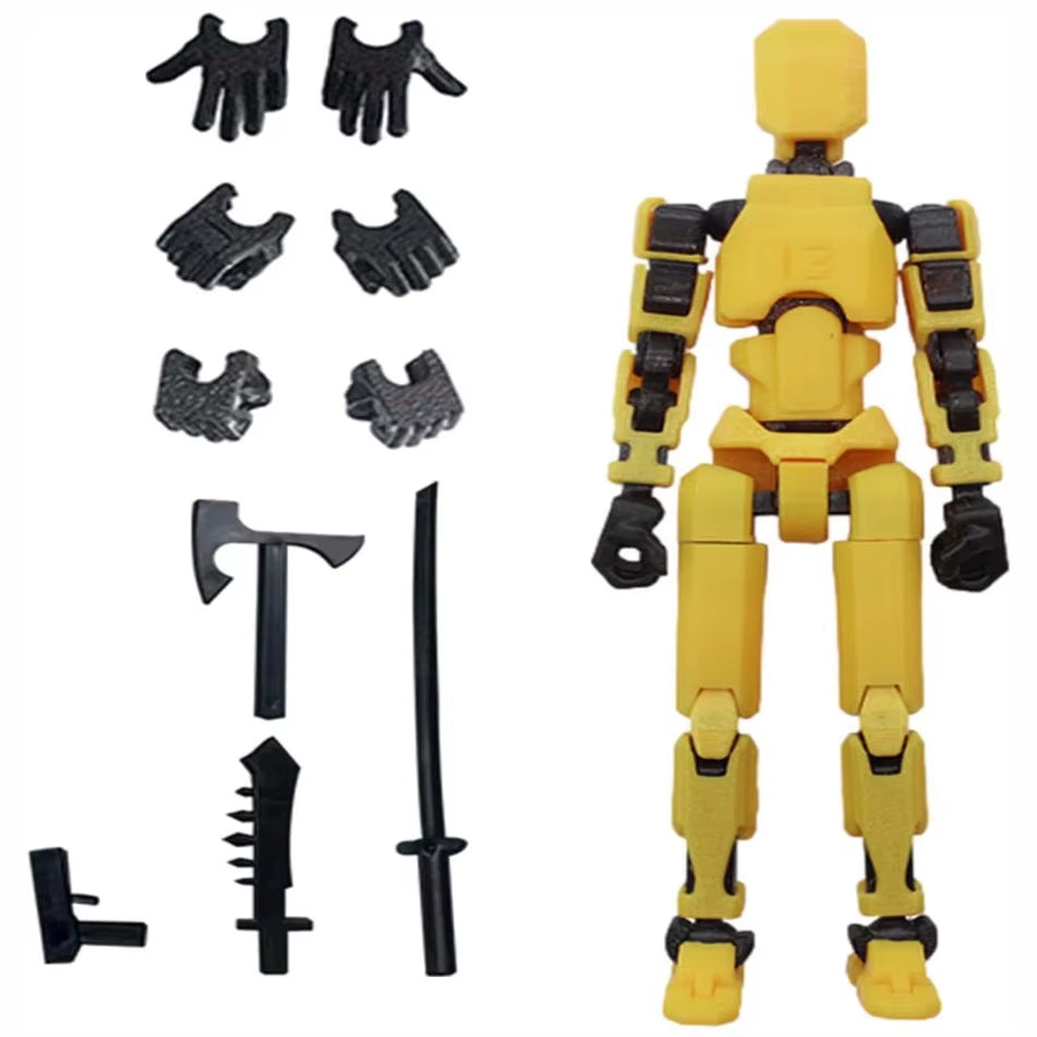 Titan 13 Action Figures T13 Figure 3D Printed Multi-Jointed Movable Lucky 13 Action Figure Nova 13 Action Figure Dummy