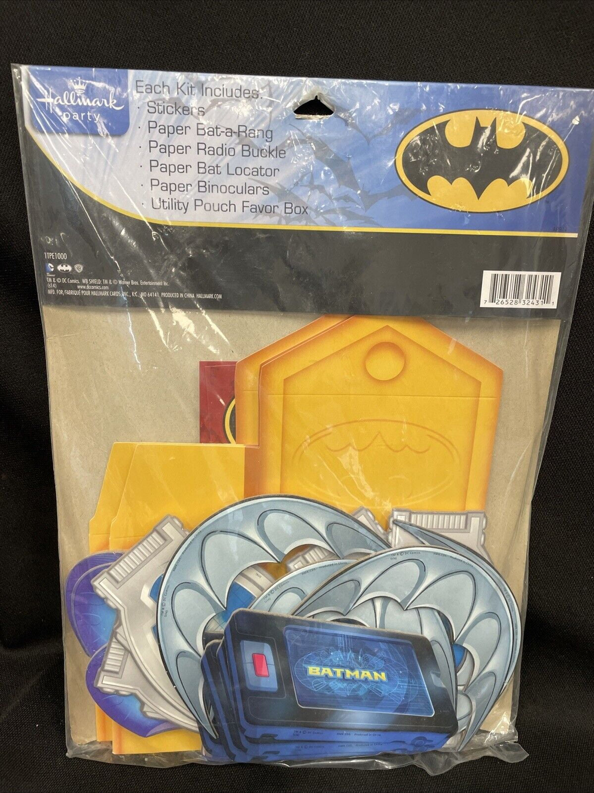 Batman Heroes & Villains DC Comics Superhero Birthday Party Favor 4 Belt Kits