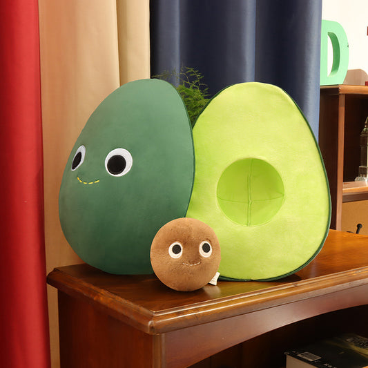 Cute Fruit Avocado Plush Stuffed Doll