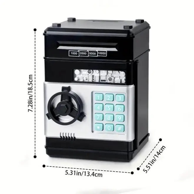 Saving Challenge Automatic Coin Storage Box, 1 Piece Modern Battery Powered Piggy Bank for Kids
