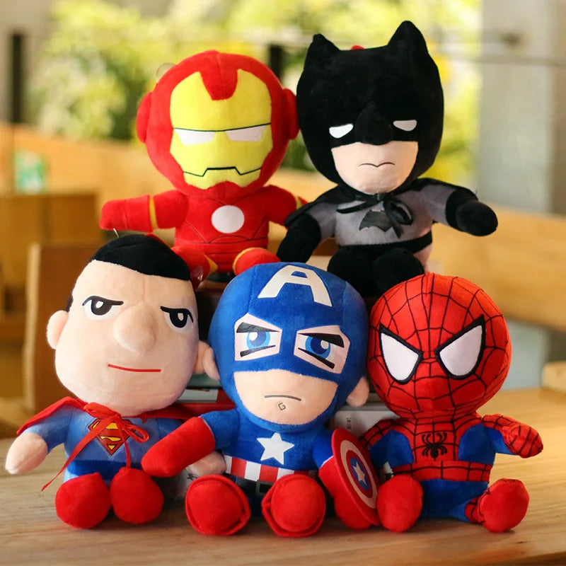 26Cm Movie the Avengers Plush Toy Super Heroes Spider Man Captain America Iron Man 