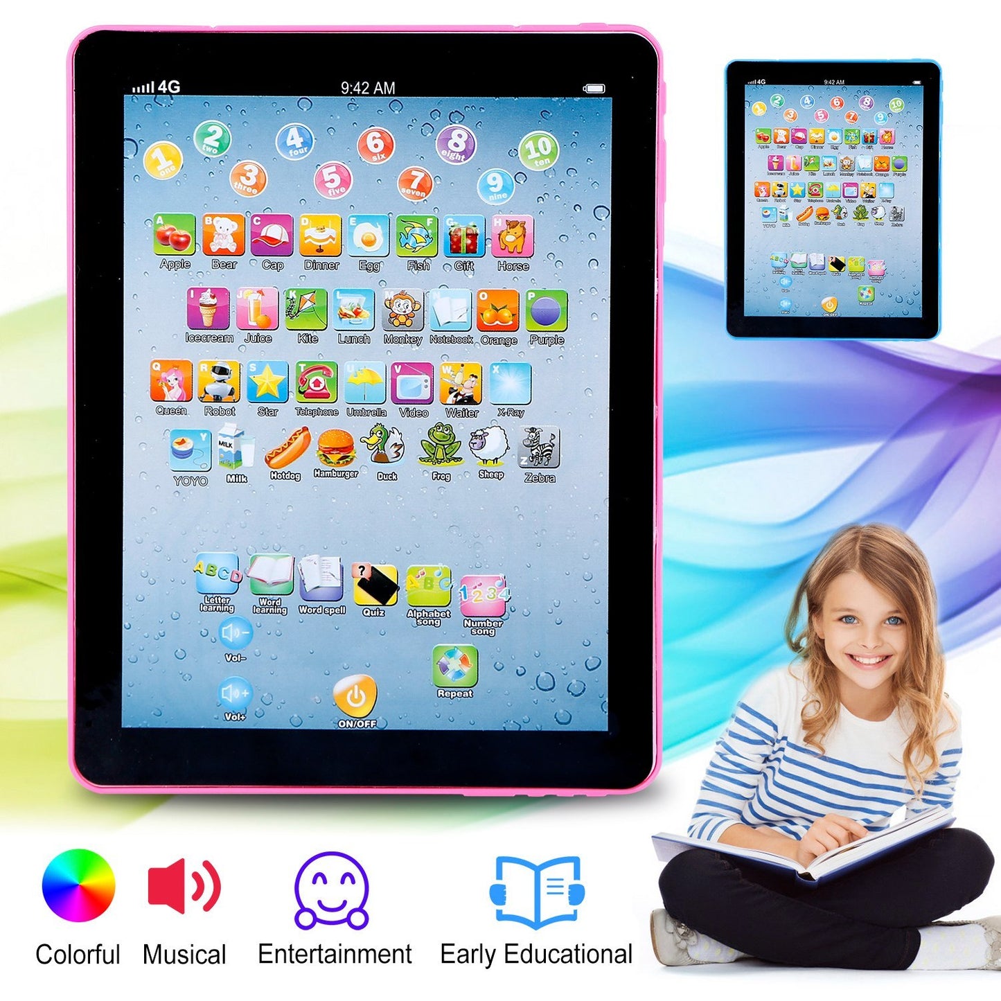 Baby Learning Tablet Educational Mini Pads
