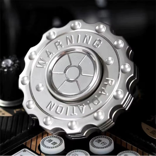 Radiation Warning Fidget Slider Spinner EDC Gear Hand Spinner Clicker Adult Fidget Toy ADHD Tool Anti-Anxiety Stress Relief Toys