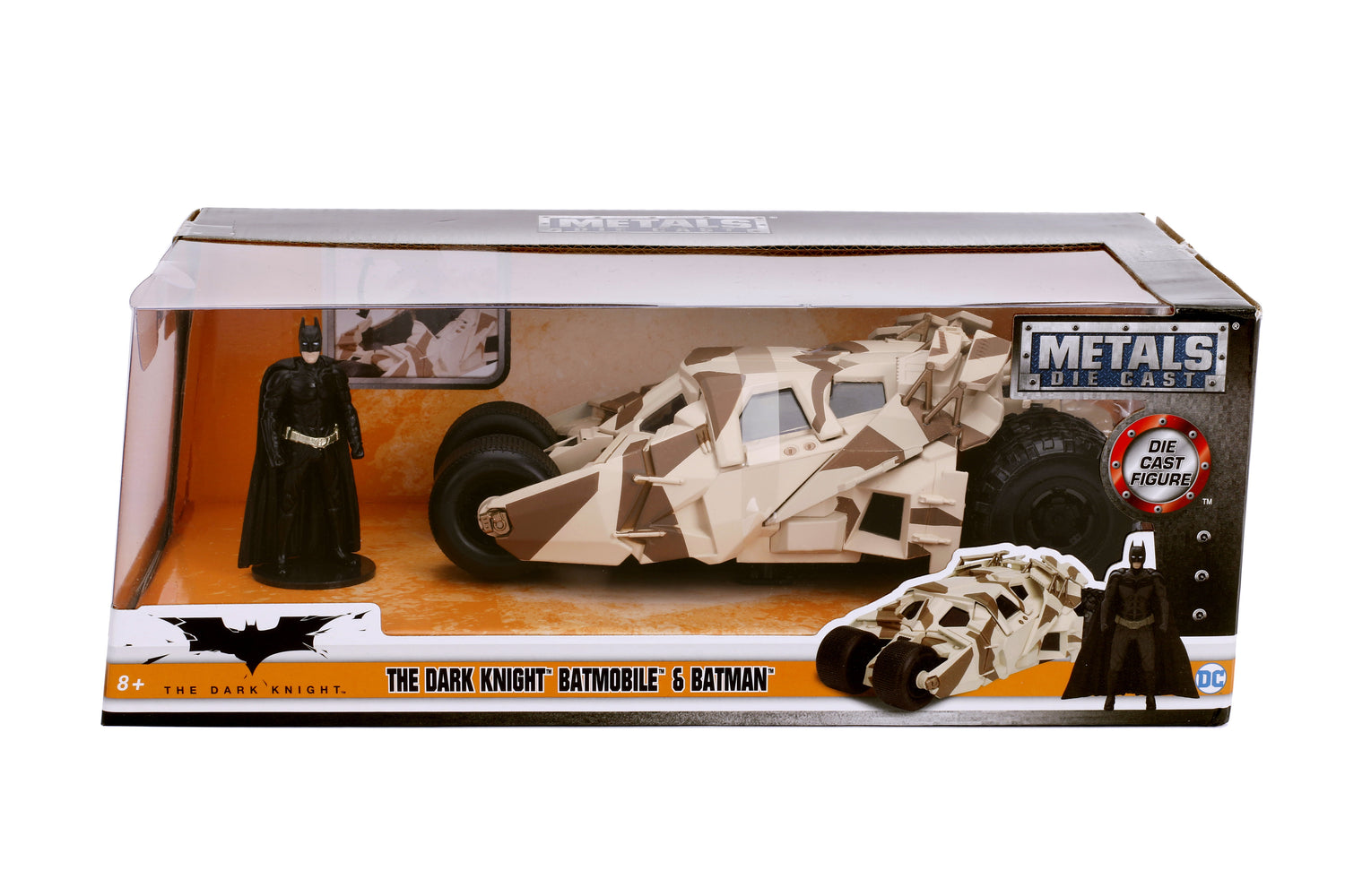 2008 Dark Knight Camouflage Batmobile Die-Cast Car with 2.75" Batman Figure