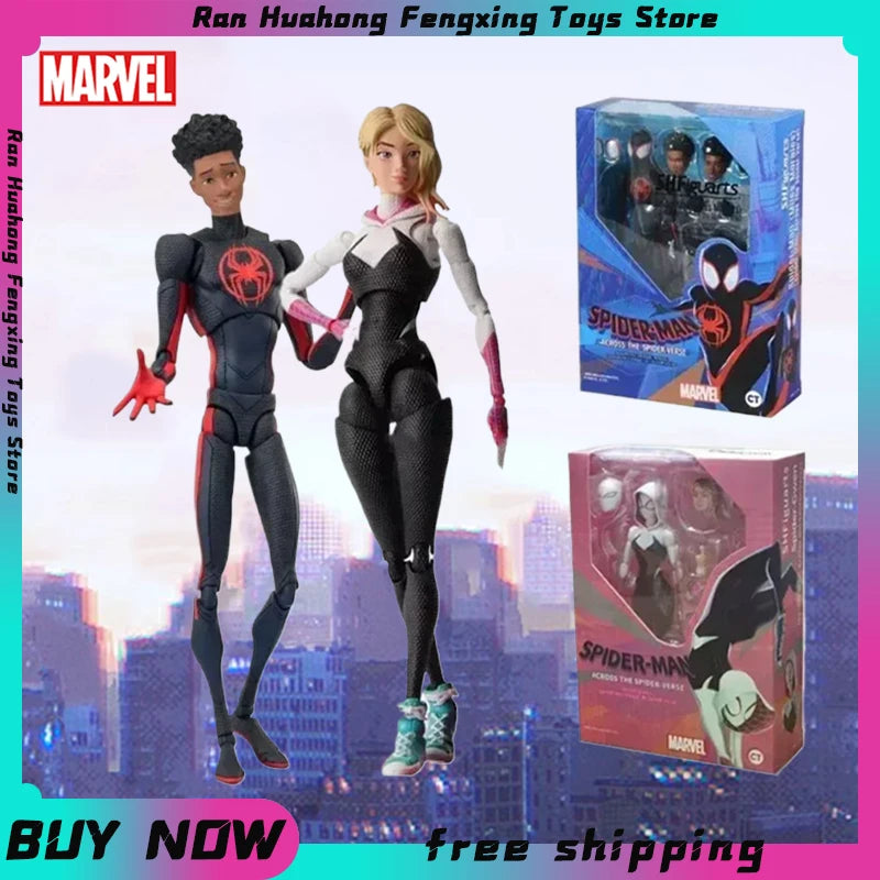  Miles Morales Gwen Action Figures Gwen Spider Woman Figurine Spiderman Figure 