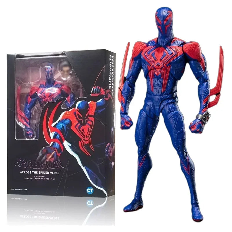 100% Spider-Man across the Spider-Verse Part One S.H.Figuarts Spider-Man Statue 2099 Shf Action Figures New Year Toys Kids Gifts
