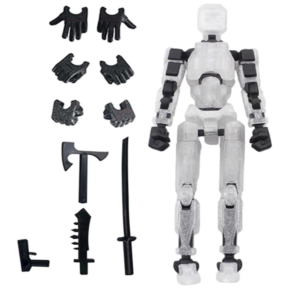 Titan 13 Action Figures T13 Figure 3D Printed Multi-Jointed Movable Lucky 13 Action Figure Nova 13 Action Figure Dummy