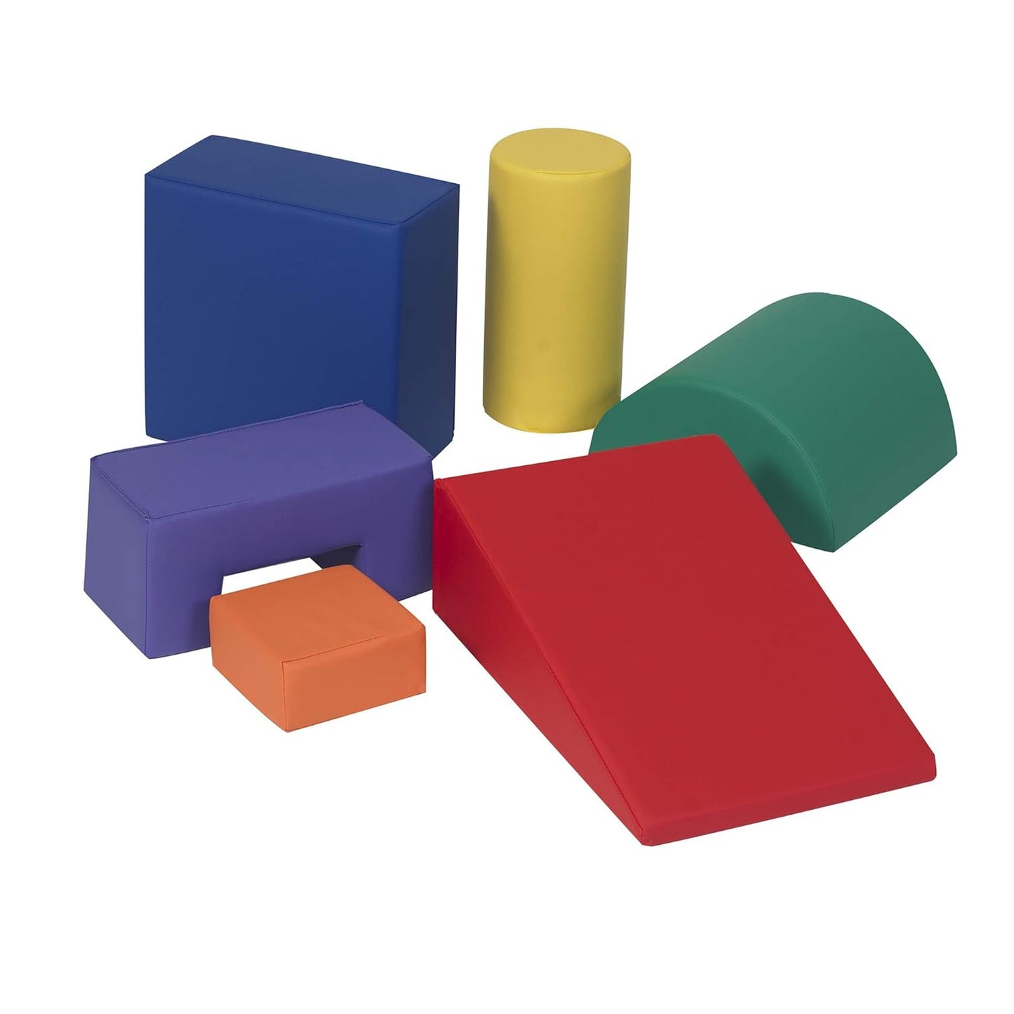 -Cf805-168 Climb & Play 6 Piece Set for Toddlers, Baby Climbing Toys, Indoor Play Equipment for Homeschool/Classroom/Playroom, Primary Colors