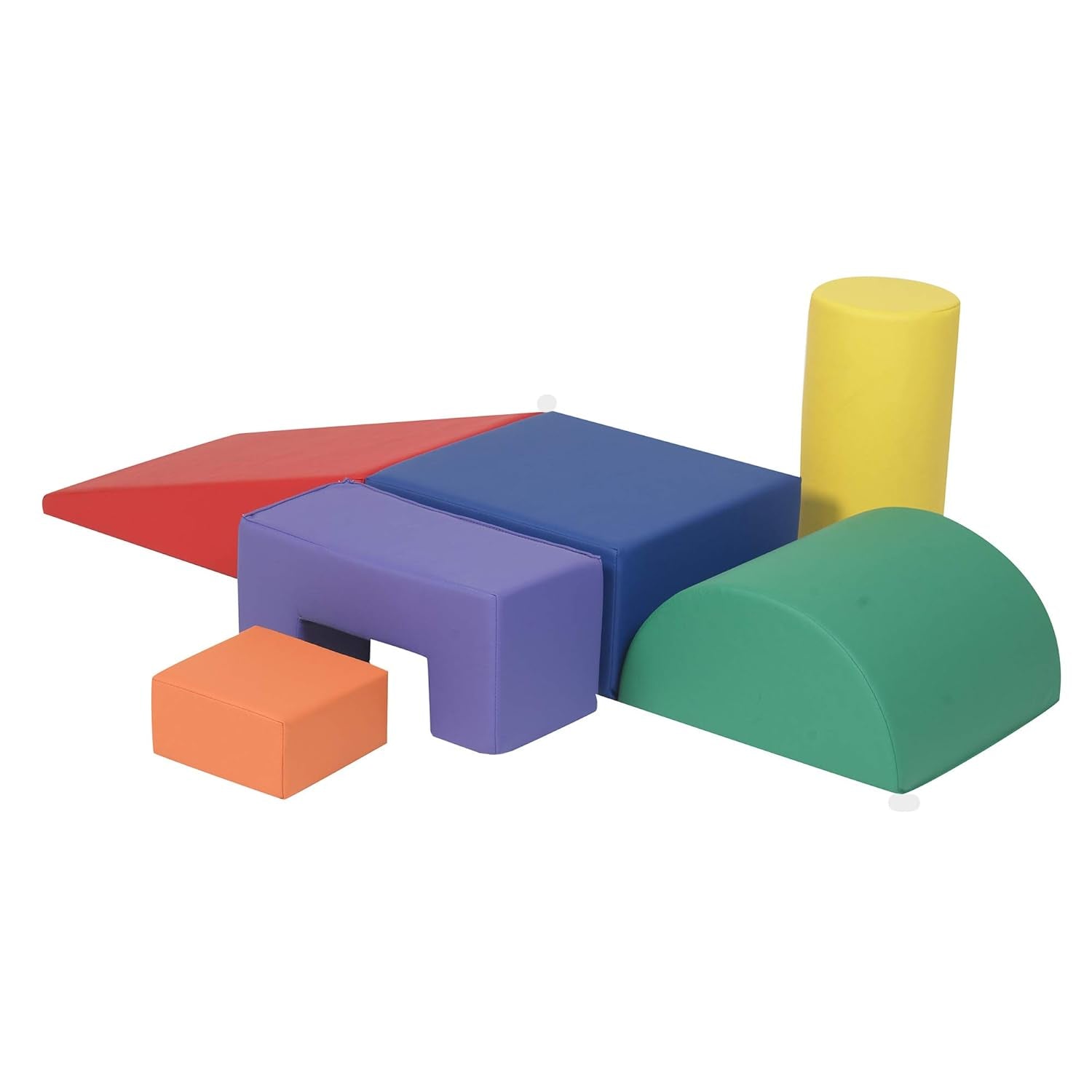 -Cf805-168 Climb & Play 6 Piece Set for Toddlers, Baby Climbing Toys, Indoor Play Equipment for Homeschool/Classroom/Playroom, Primary Colors