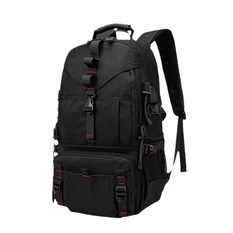 Large 60L Tactical Hiking Backpack for Men – Waterproof Oxford Cloth Military Rucksack with USB Charging Port, Anti-Theft Design & Multiple Compartments