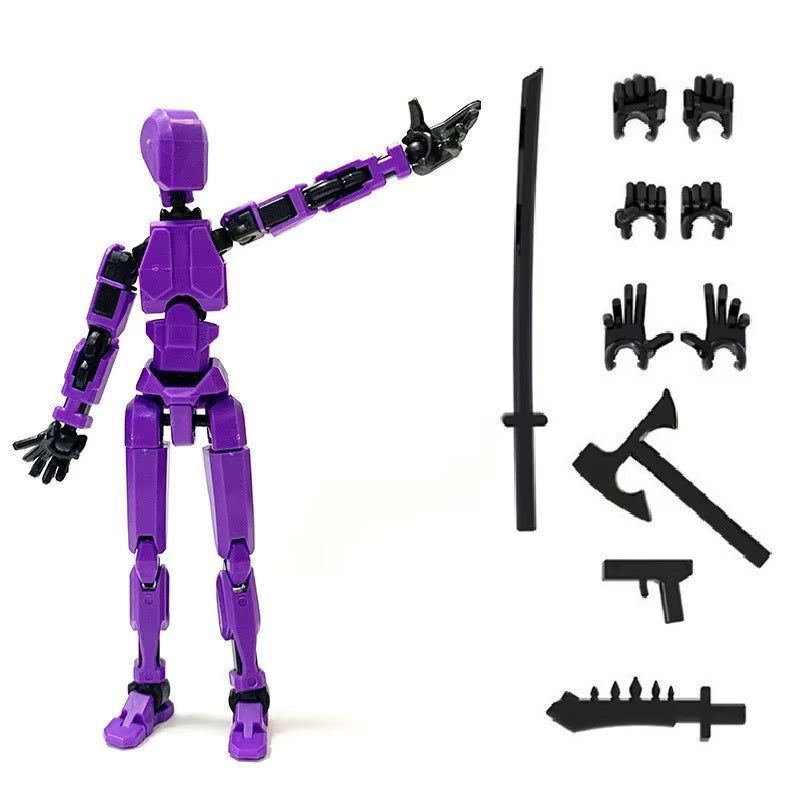 Titan 13 Action Figures T13 Figure 3D Printed Multi-Jointed Movable Lucky 13 Action Figure Nova 13 Action Figure Dummy