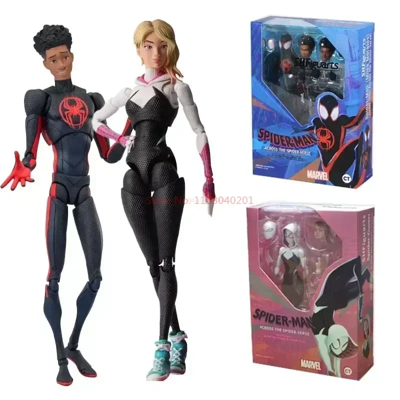  Miles Morales Gwen Action Figures Gwen Spider Woman Figurine Spiderman Figure 
