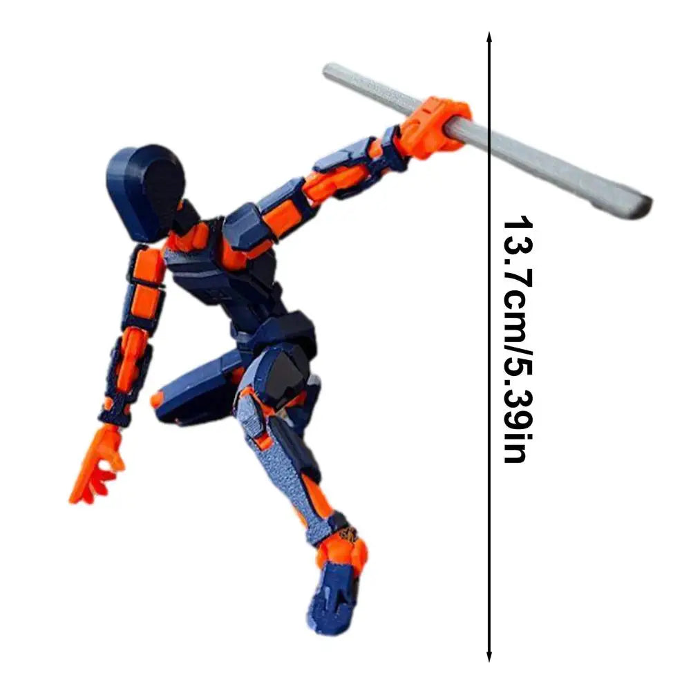 Action Figure 3D Printed Multi-Jointed Movable Lucky13 Action Figure Nova 13 Action Figure