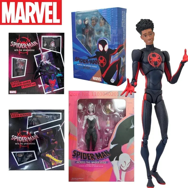  Miles Morales Gwen Action Figures Gwen Spider Woman Figurine Spiderman Figure 