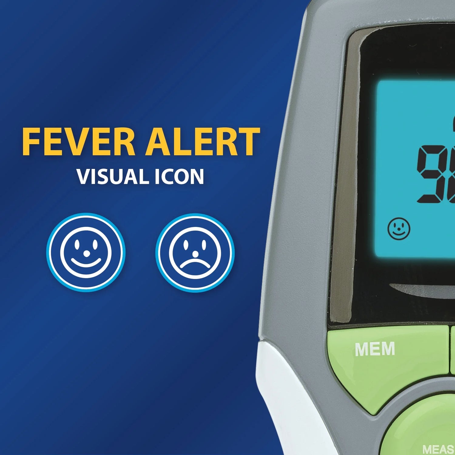 Healthcare Forehead Infrared Thermometer, 1-Second Readout, Hygienic, Whole Family Care