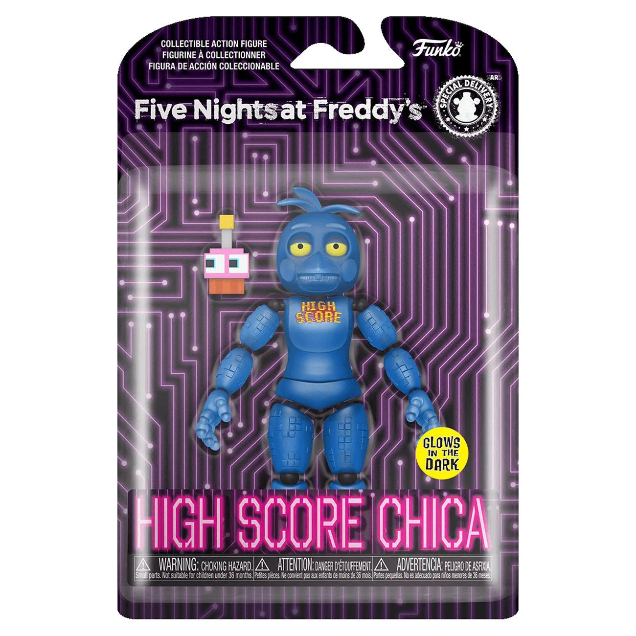Action Figure: Five Nights at Freddy'S - High Score Chica (Glow)