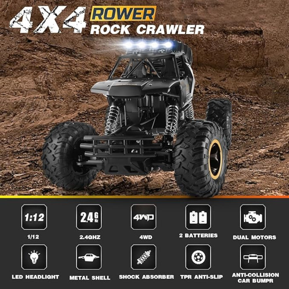 NEW 4DRC Rc Car Rock Crawler Rechargeable Off-Road Truck 4WD RC Remote-Control Off-Road Car