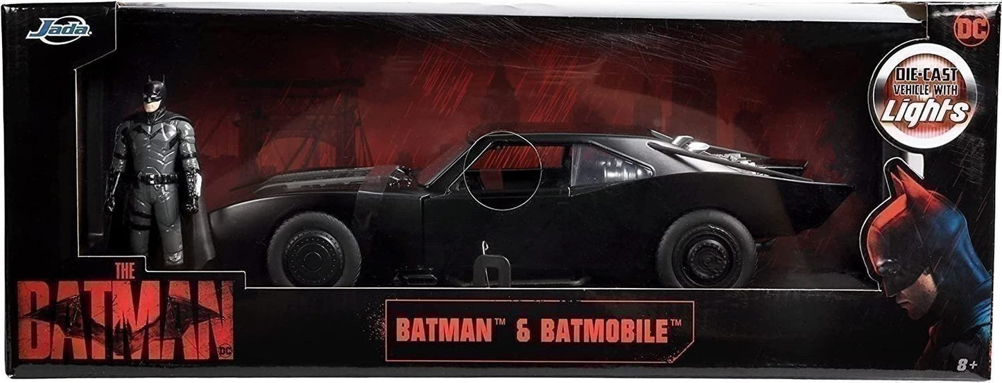 DC Comics the Batman Batmobile with Lights Die-Cast Car 