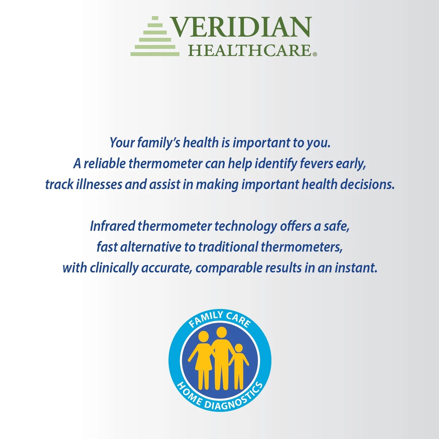 Infrared Non-Contact Forehead Thermometer, 1-Second Readout, Positioning Sensor