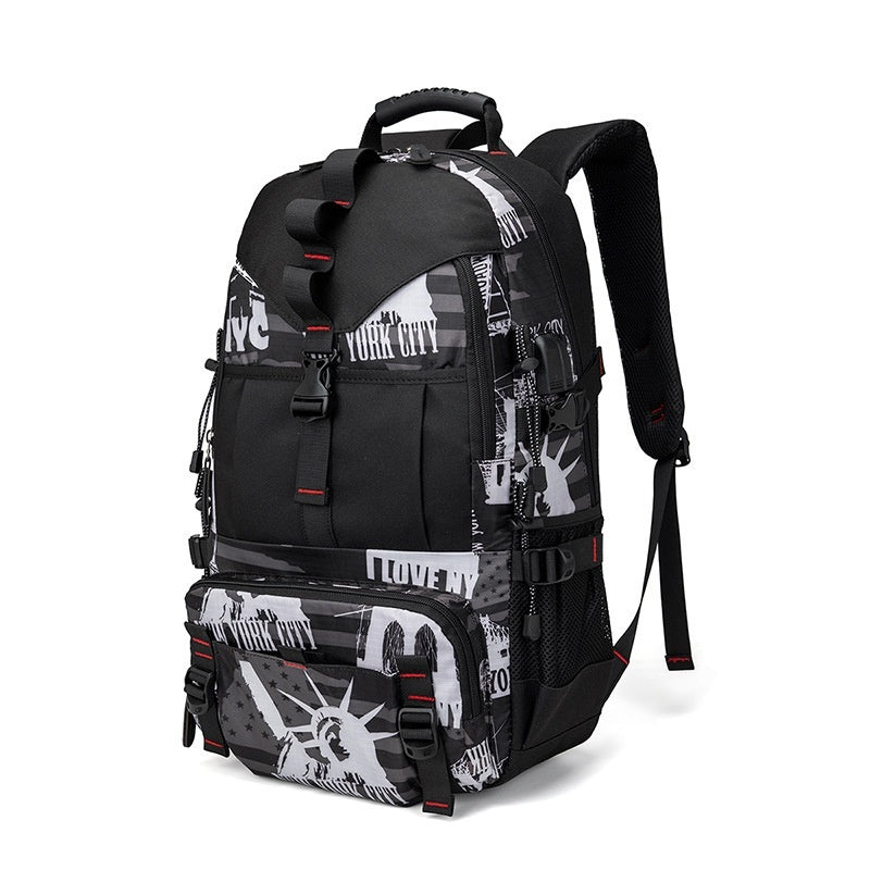 Large 60L Tactical Hiking Backpack for Men – Waterproof Oxford Cloth Military Rucksack with USB Charging Port, Anti-Theft Design & Multiple Compartments