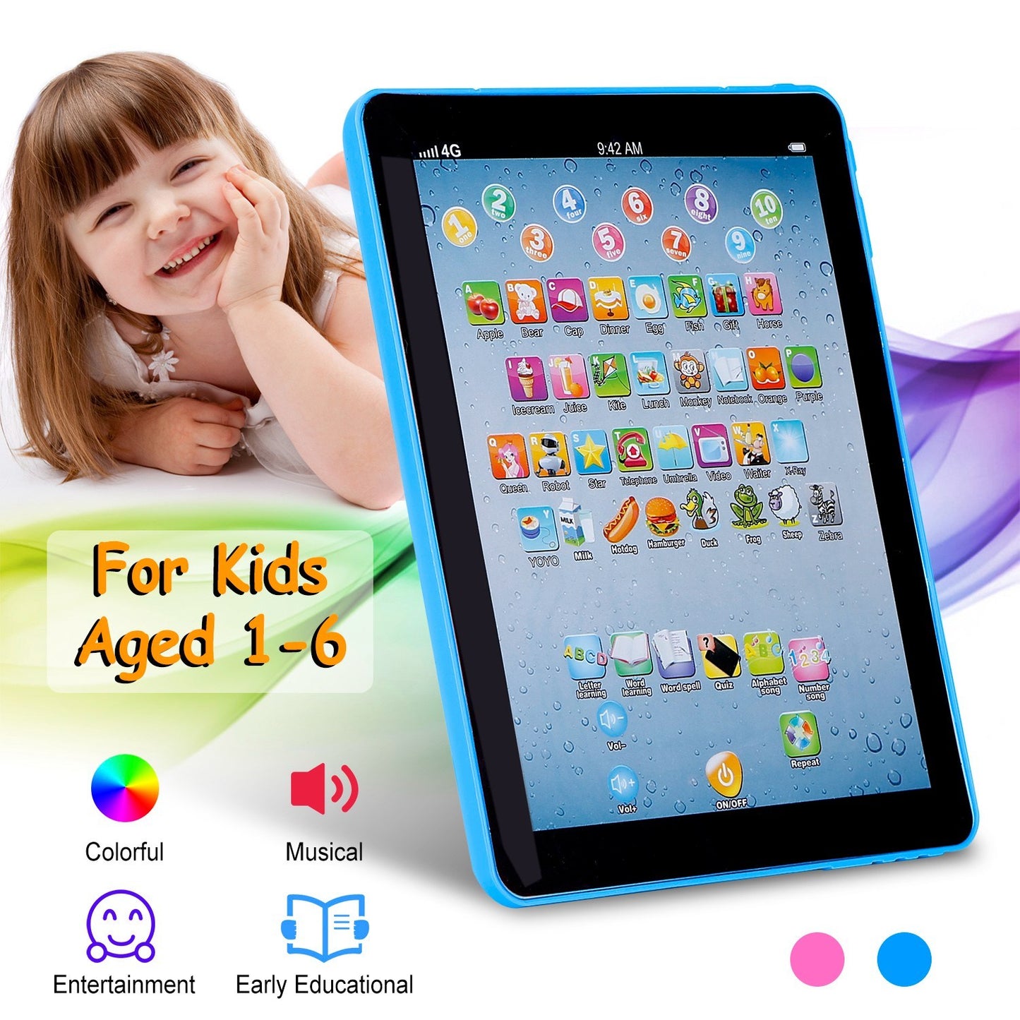 Baby Learning Tablet Educational Mini Pads