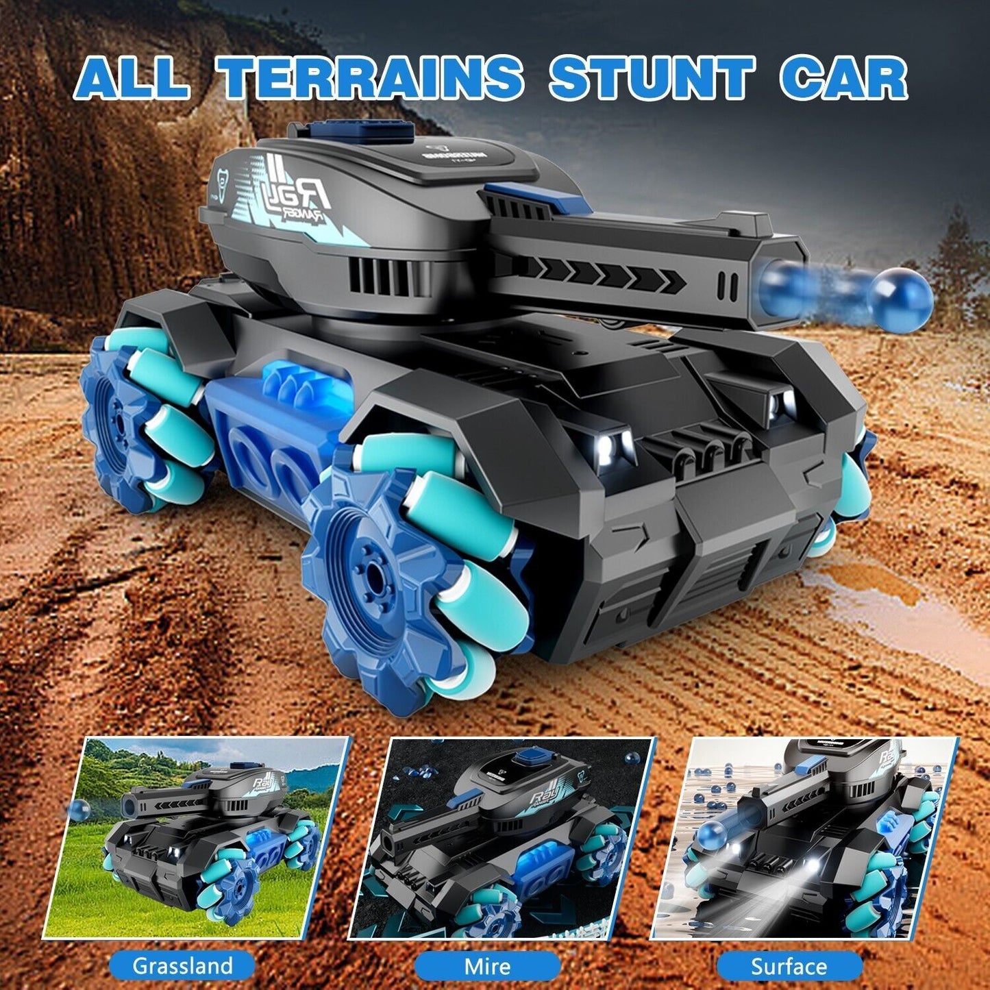 Four Wheel Drive Remote Control Car 2.4G Gesture Control Water Bomb