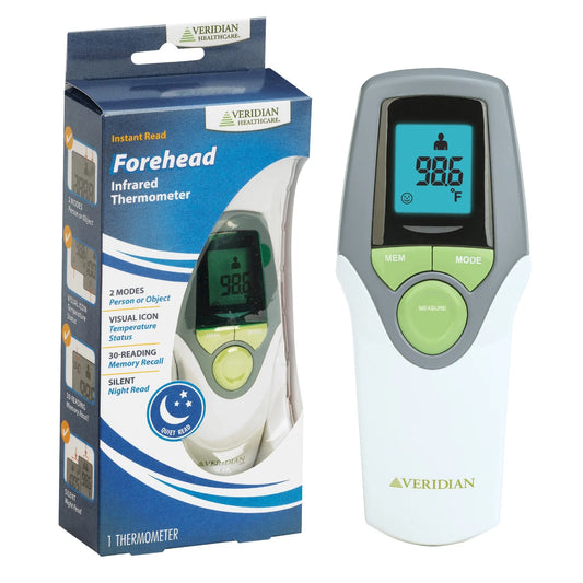 Healthcare Forehead Infrared Thermometer, 1-Second Readout, Hygienic, Whole Family Care