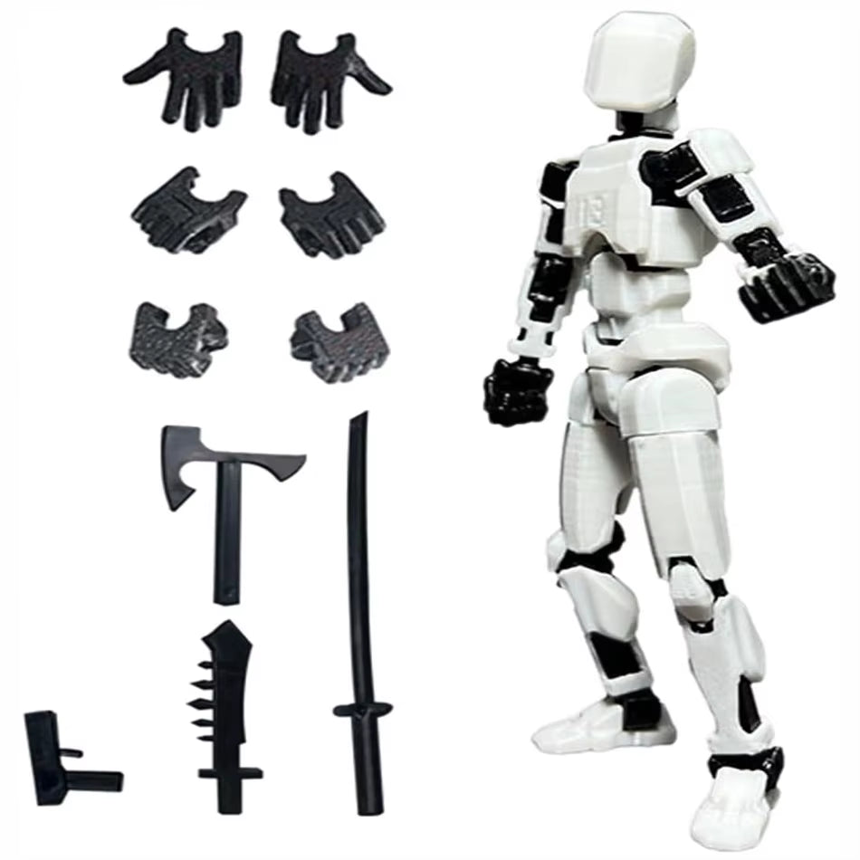 Titan 13 Action Figures T13 Figure 3D Printed Multi-Jointed Movable Lucky 13 Action Figure Nova 13 Action Figure Dummy
