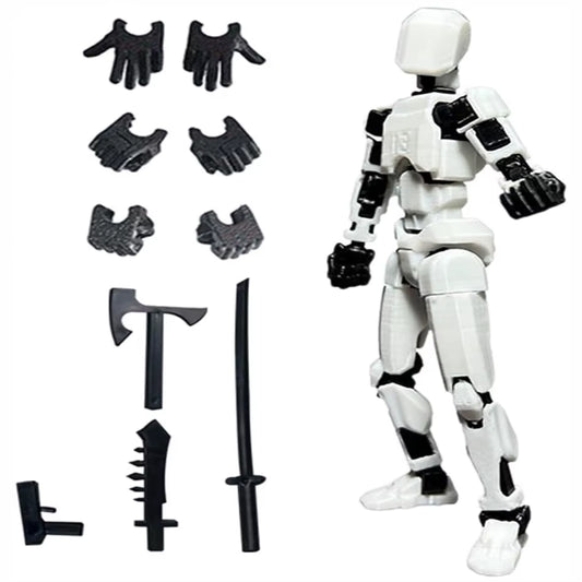 Titan 13 Action Figures T13 Figure 3D Printed Multi-Jointed Movable Lucky 13 Action Figure Nova 13 Action Figure Dummy