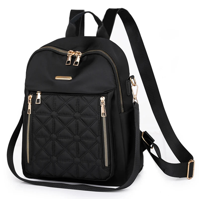 New Fashion Nylon Fabric Backpack Women'S Backpack Travel Bag