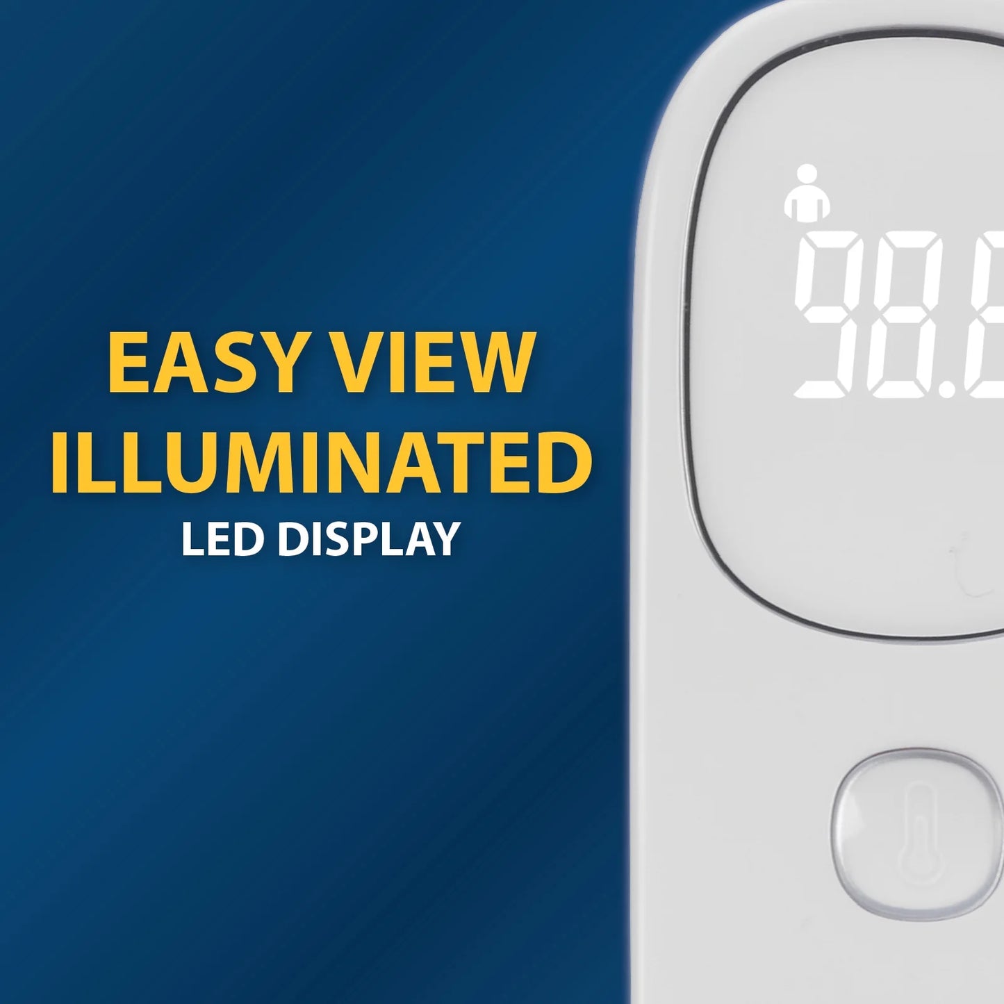 Infrared Non-Contact Forehead Thermometer, 1-Second Readout, Positioning Sensor