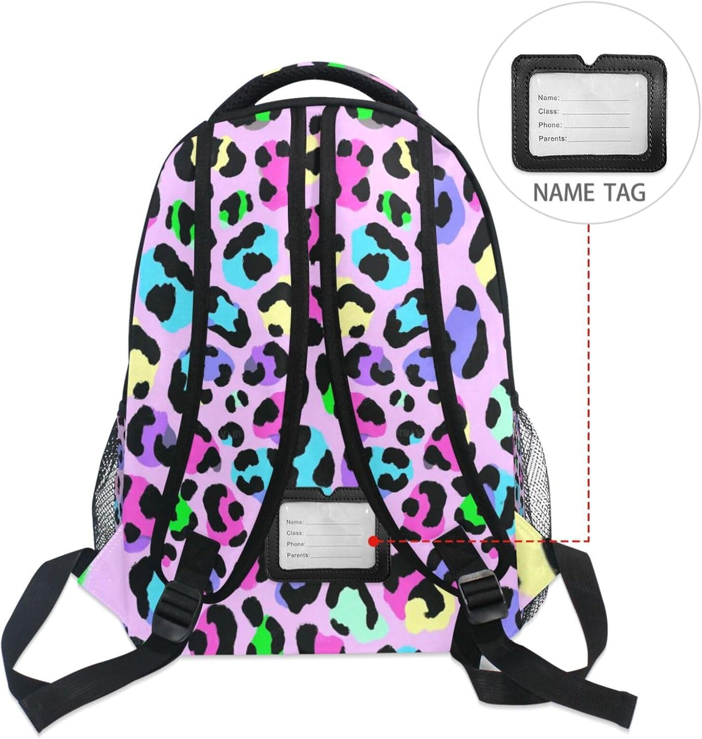 Toddler Backpack for School Rainbow Cheetah Leopard Boys Girls Kids School Bags Bookbag Elementary Children Bookbags Casual Travel Back Pack