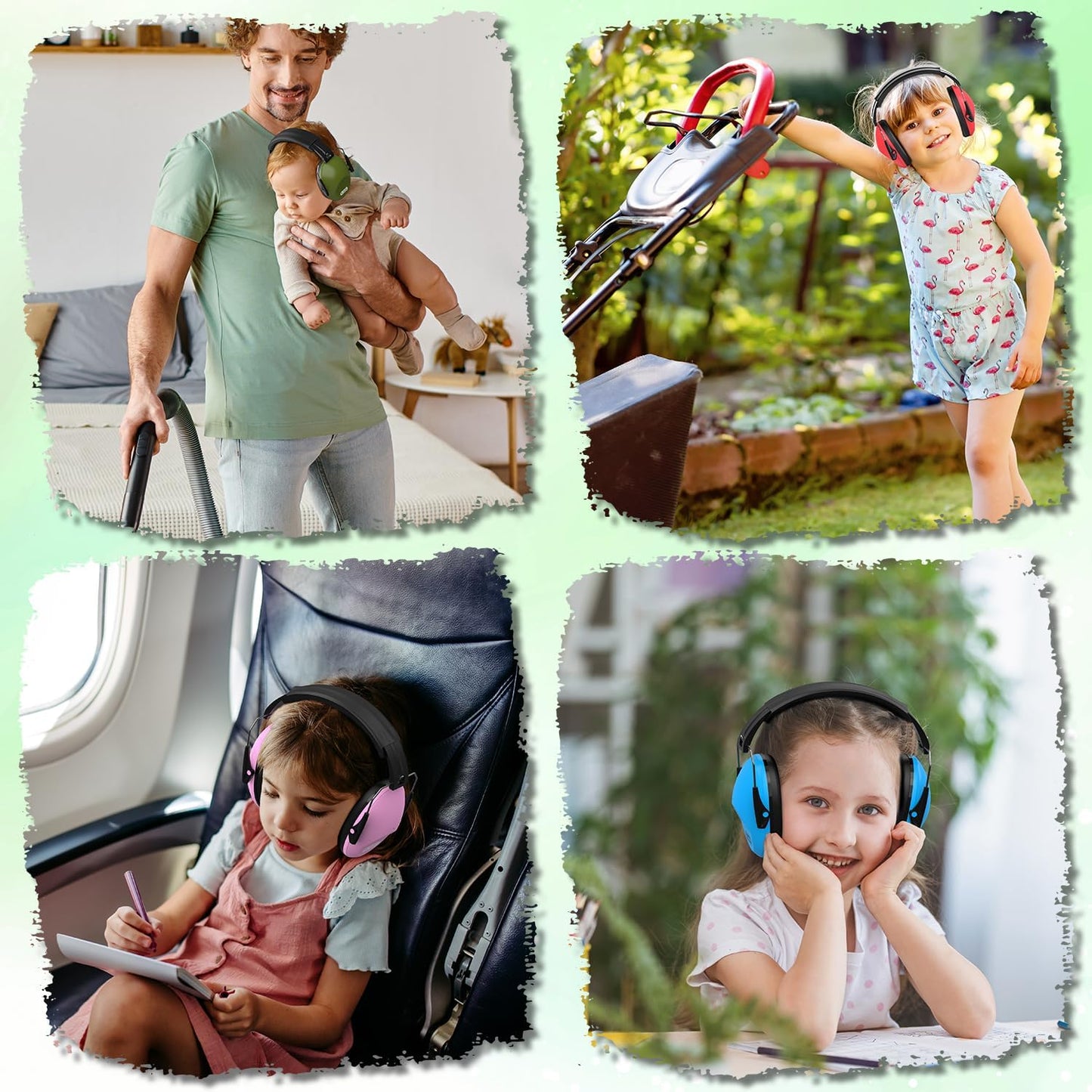 Ear Muffs for Noise Reduction: 27.4SNR Noise Cancelling Headphones for Kids Adults, EM100 Adjustable Hearing Protection Earmuffs for Monster Jam, Autism Sensory, Concerts, Fireworks