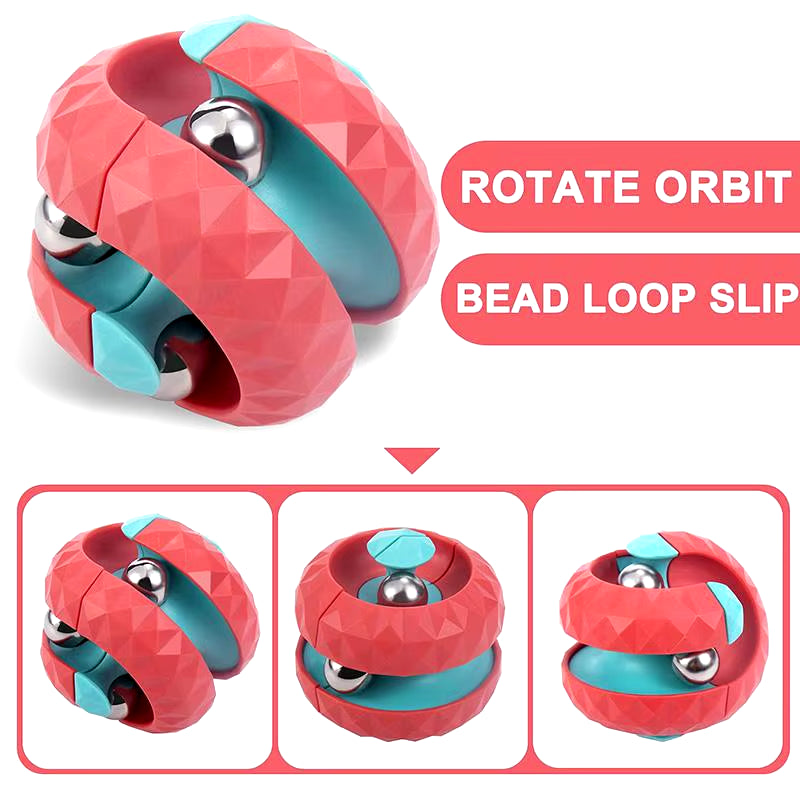 Orbit Ball Toy, Fidget Cubes Top Spinning Toy, as Stress Relief Gifts & Creative Decompression Toys, Puzzle Games for Kids