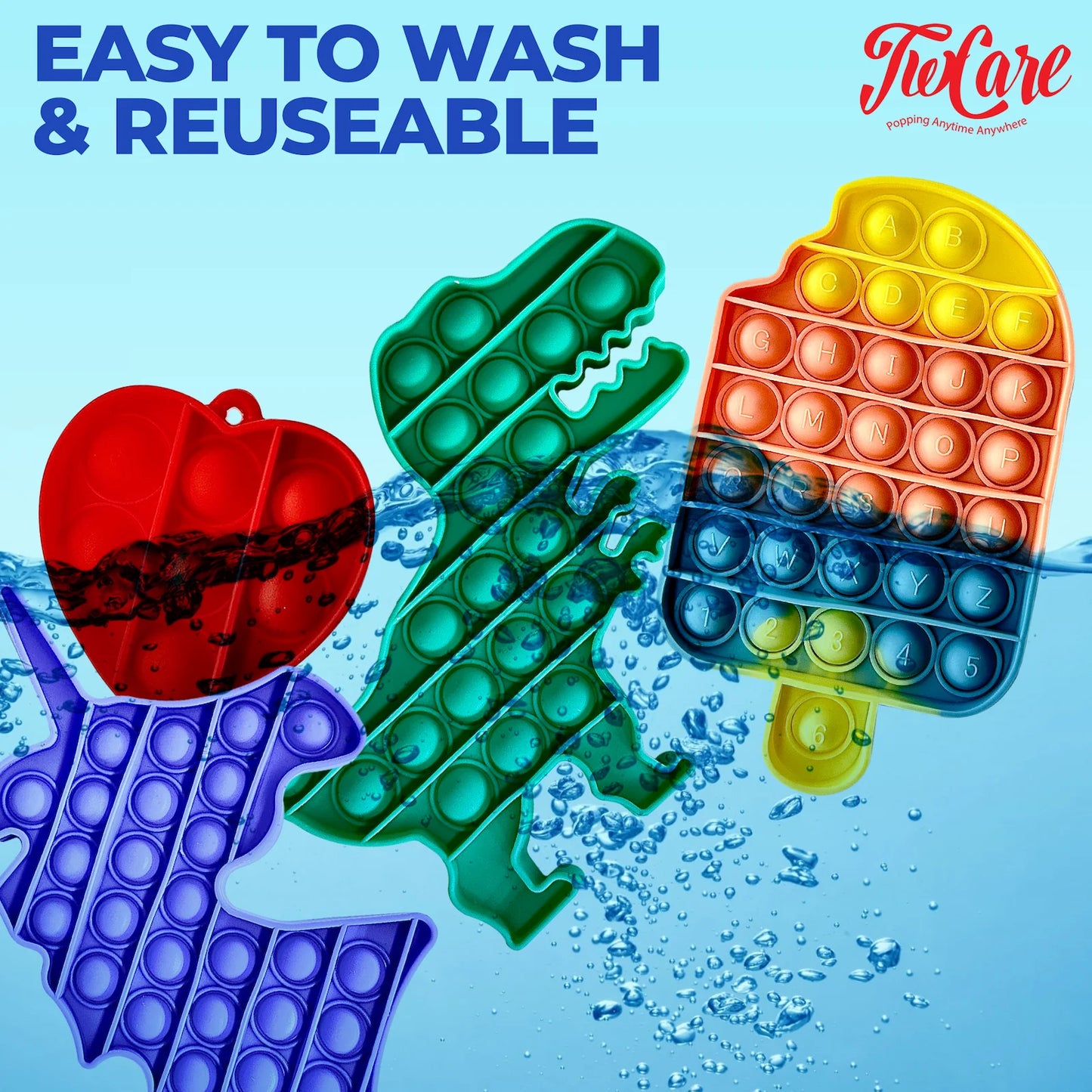 (62 Pcs) 2023 Upgraded Fidget Toys Party Favors Gifts for Kids Adults Autism Stress Relief Stocking Stuffers Sensory Pop It Autistic Pack Bulk Set Boys Girls Goodie Bag Treasure Box Classroom Prizes