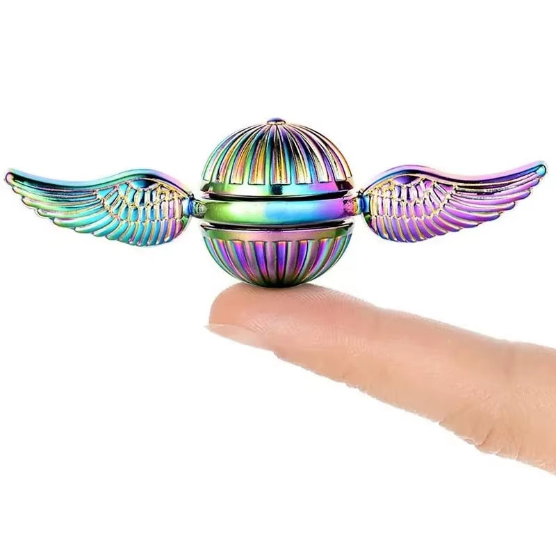 Metal Fidget Spinner Hand Spinner Toy Anti-Stress Fun Gyro for Stress Relief Finger Rotation Gyroscope for Kids and Adults