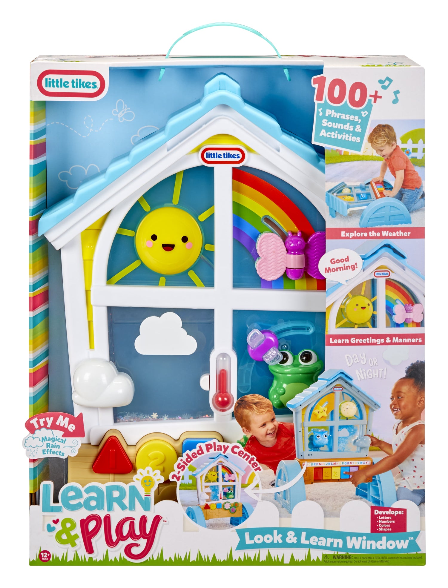 Learn & Play Look & Learn Window, Letters, Numbers, Sounds, Lights, Activity Table, Toy Gift, Infants Toddlers