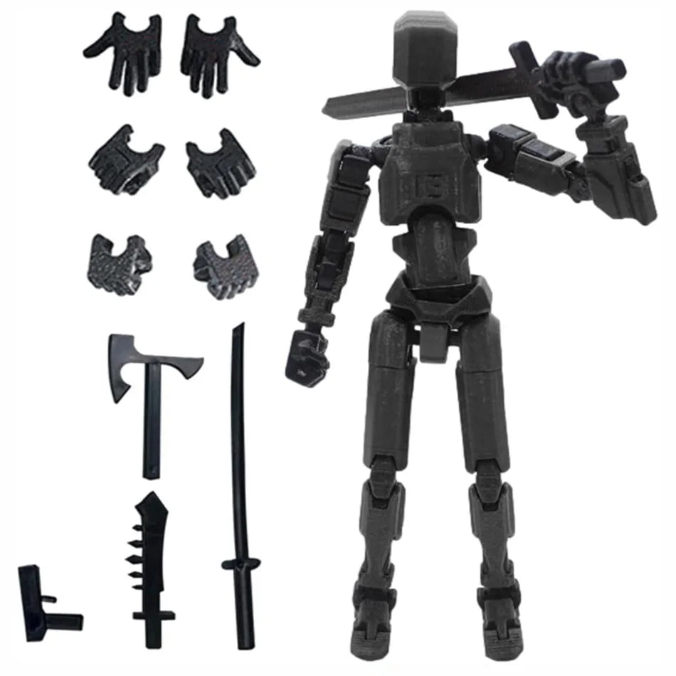 Titan 13 Action Figures T13 Figure 3D Printed Multi-Jointed Movable Lucky 13 Action Figure Nova 13 Action Figure Dummy