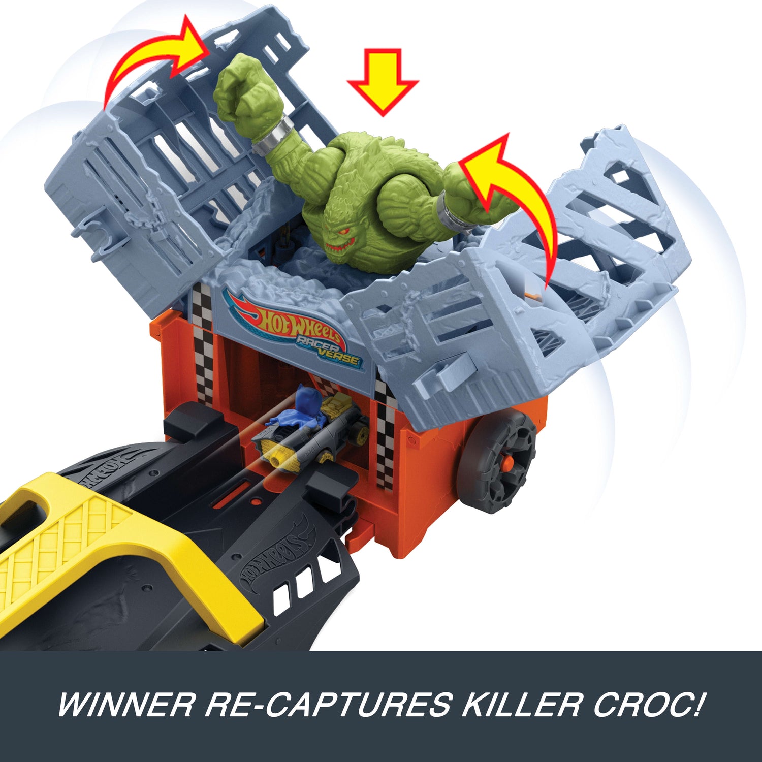 Racerverse Batman’S Escape Chase Track Set, Multicolor, Length: 6.06 In