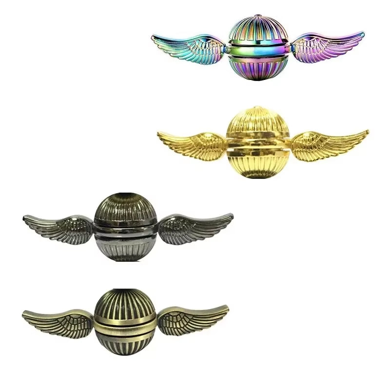 Metal Fidget Spinner Hand Spinner Toy Anti-Stress Fun Gyro for Stress Relief Finger Rotation Gyroscope for Kids and Adults