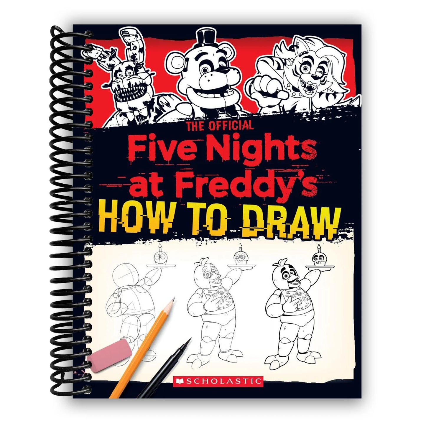 Five Nights at Freddy'S: How to Draw Five Nights at Freddy'S, (Spiral-Bound)