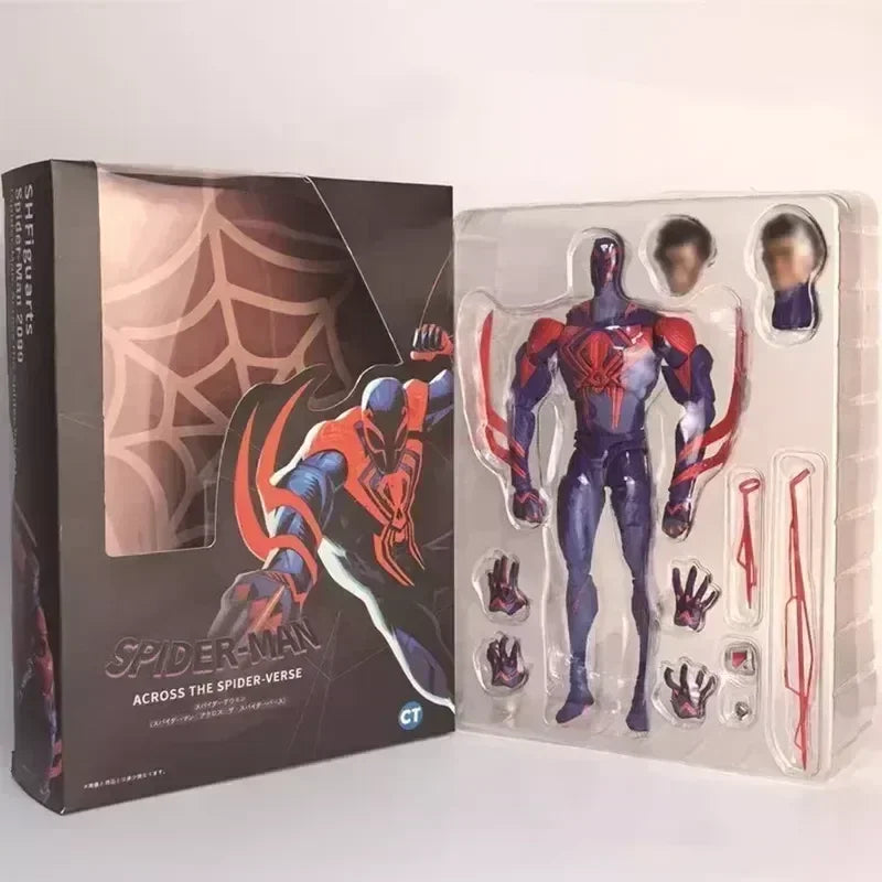 17CM Ct Spider-Man 2099 Shf S.H.Figuarts Spider-Man across the Spider-Verse Part One Action Figures Statue Figurine Gifts Toys